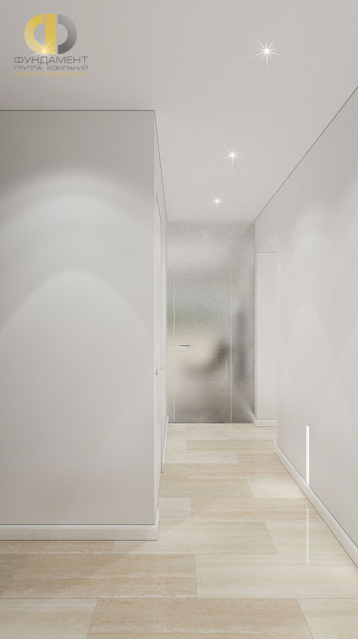 Дизайн интерьера коридора в доме 201 кв.м в стиле минимализм36