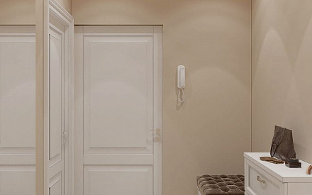 Дизайн интерьер коридора в пятикомнатной квартире 127 кв.м в стиле современная классика