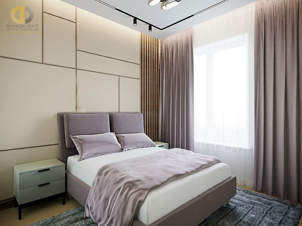 Дизайн интерьера спальни в 3х-комнатной квартире 70 кв.м в современном стиле15