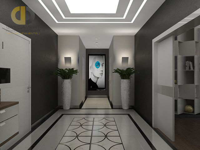 Дизайн коридора в cовременном стиле – фото 1370