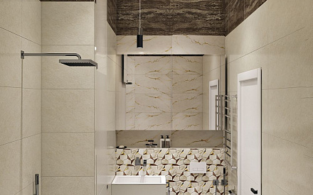 Дизайн интерьера ванной в двухкомнатной квартире 52 кв.м в современном стиле13