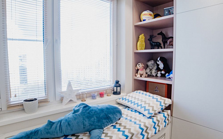 Ремонт детской в трёхкомнатной квартире 89 кв.м в современном стиле