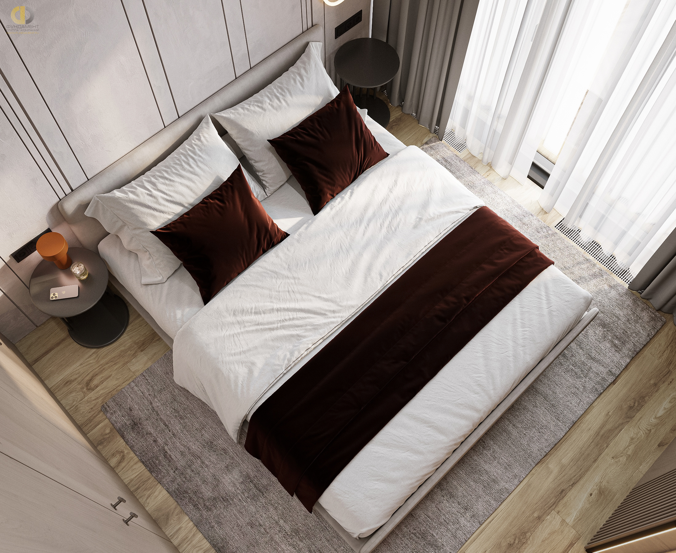 Дизайн спальни в стиле манимализском – фото 233