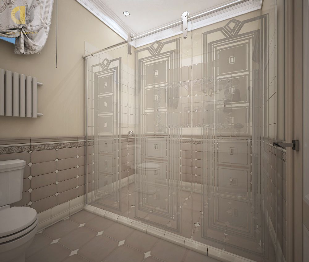 Дизайн интерьера ванной в доме 323 кв.м в классическом стиле46