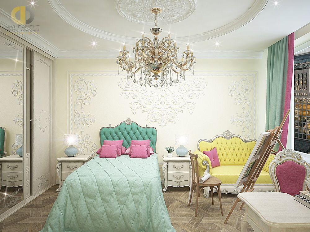 Дизайн интерьера спальни в четырёхкомнатной квартире 165 кв.м в классическом стиле26