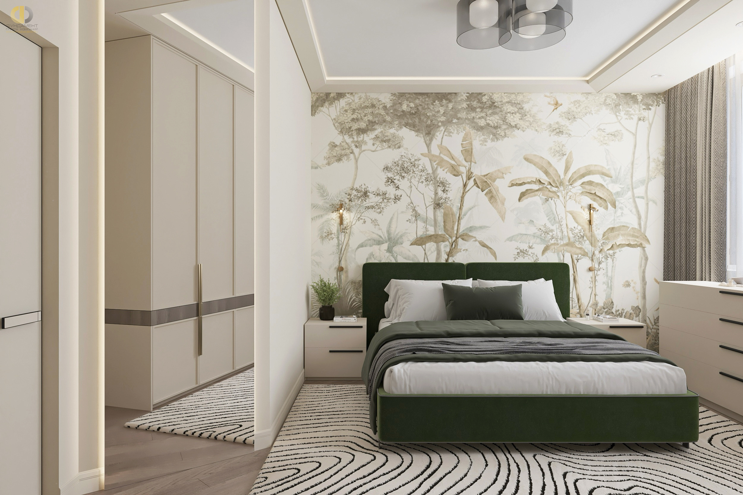 Дизайн спальни в стиле cовременном – фото 56