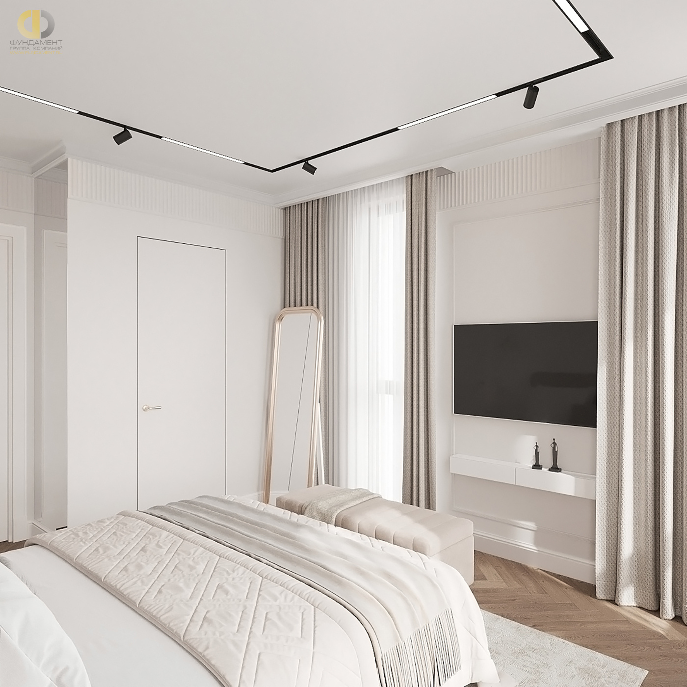 Дизайн спальни в стиле cовременном – фото 109