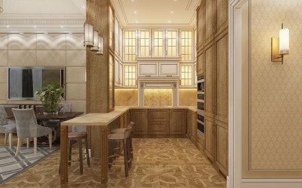 Дизайн интерьера квартиры 167 кв. м в Москве