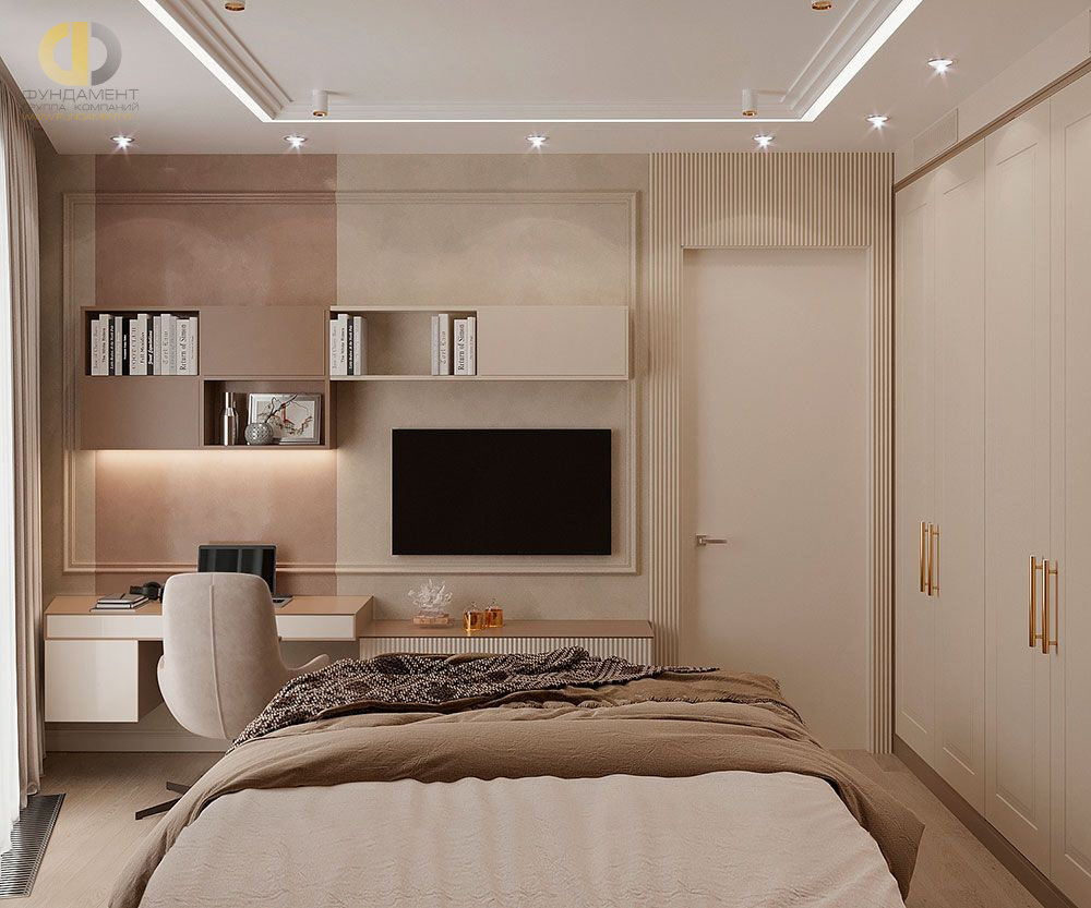 Дизайн спальни в стиле неоклассическом – фото 399