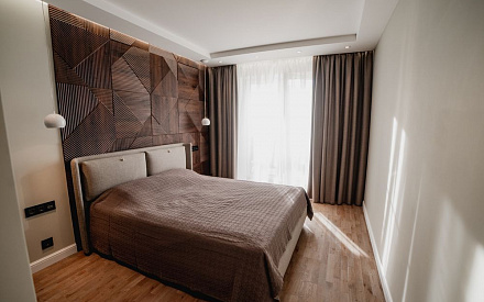 Ремонт спальни в трёхкомнатной квартире 89 кв.м в современном стиле