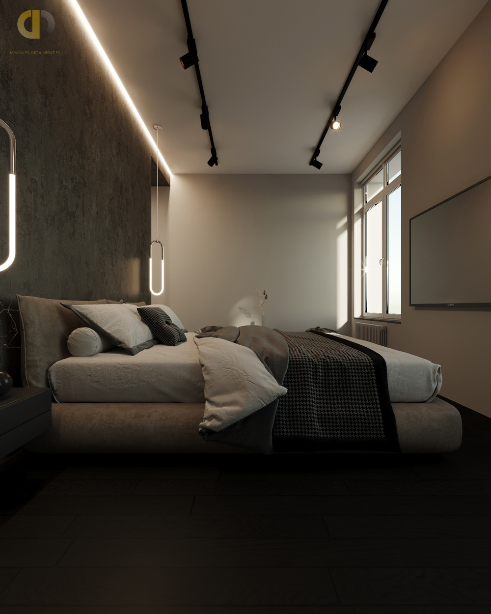Дизайн спальни в стиле манимализском – фото 289