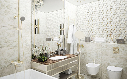 Дизайн интерьера ванной в двухкомнатной квартире 101 кв.м в стиле ар-деко17