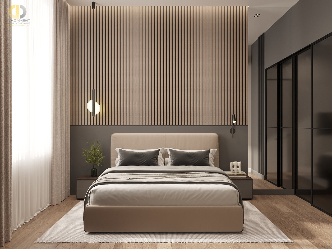 Дизайн спальни в стиле cовременном – фото 91
