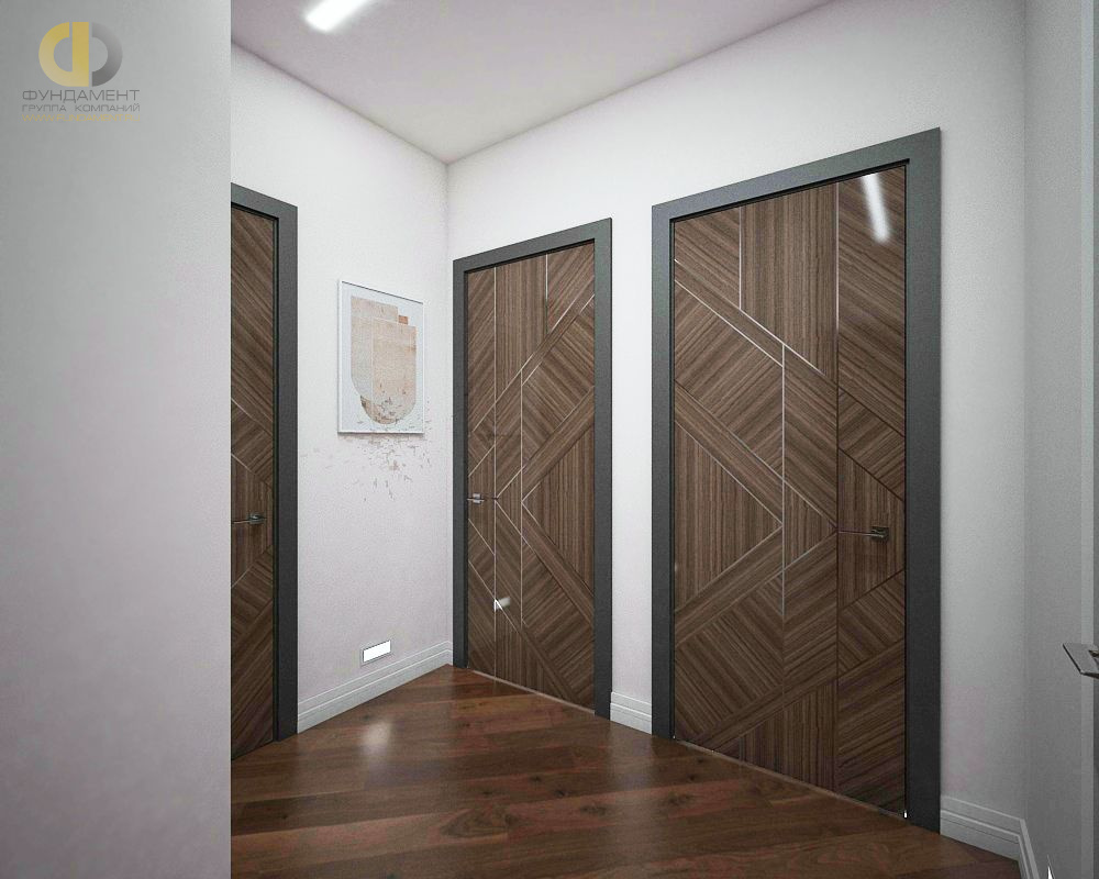 Дизайн интерьера коридора в четырёхкомнатной квартире 115 кв.м в современном стиле9
