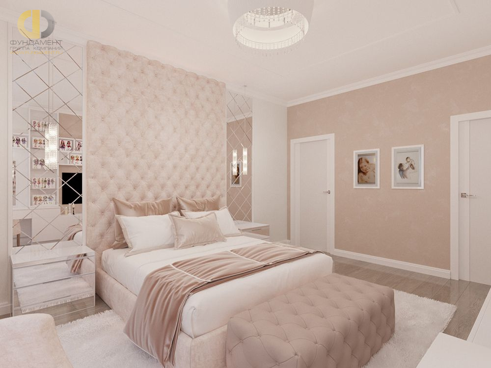 Дизайн интерьера спальни в доме 250 кв.м в современном стиле