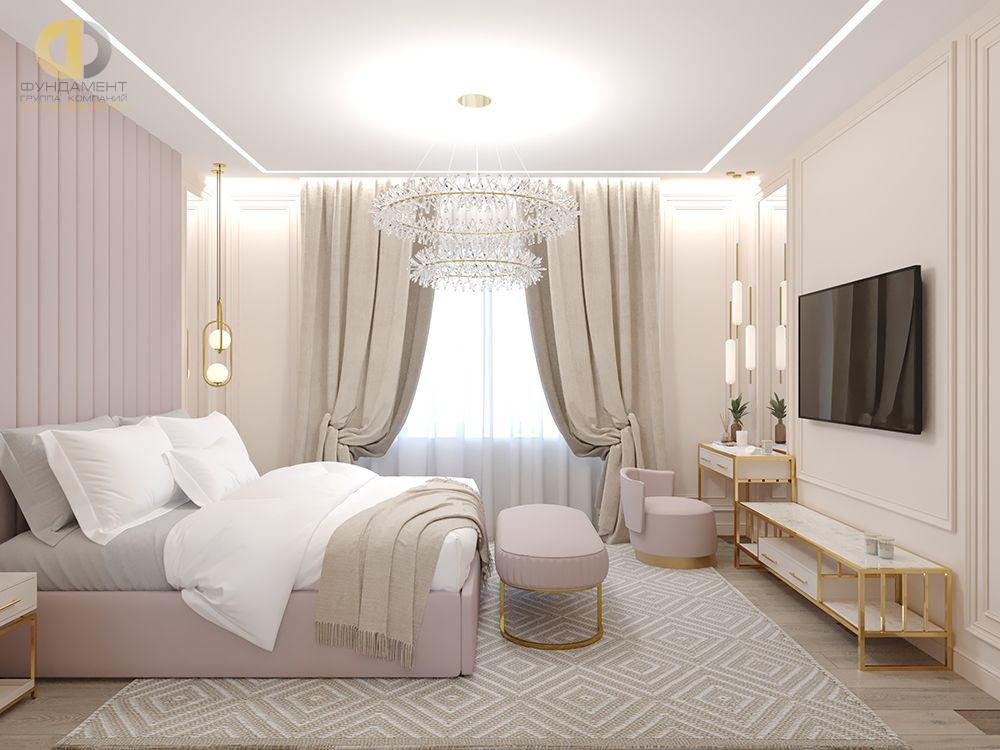 Дизайн спальни в стиле cовременном – фото 491