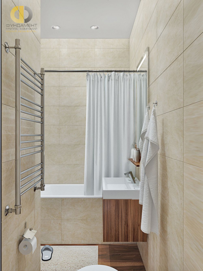 Дизайн интерьера ванной в семикомнатной квартире 153 кв.м в современном стиле35