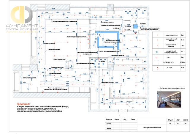 Дизайн рабочего чертежа в cовременном стиле