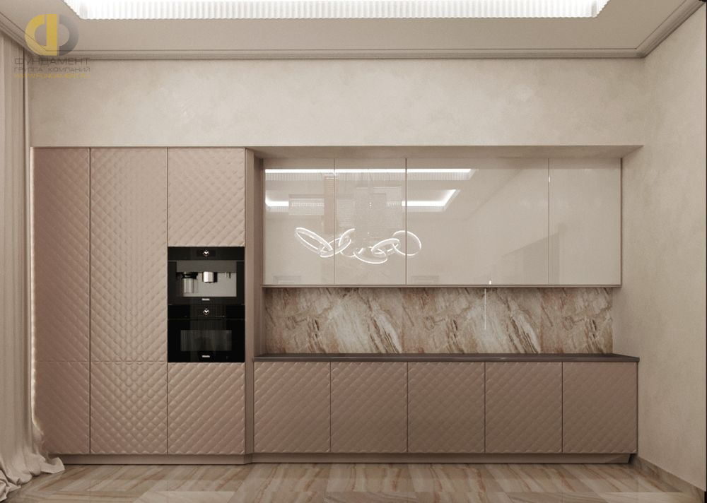Дизайн интерьера кухни в доме 278 кв.м в стиле ар-деко16