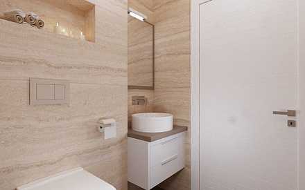 Дизайн интерьера ванной в доме 250 кв.м в современном стиле