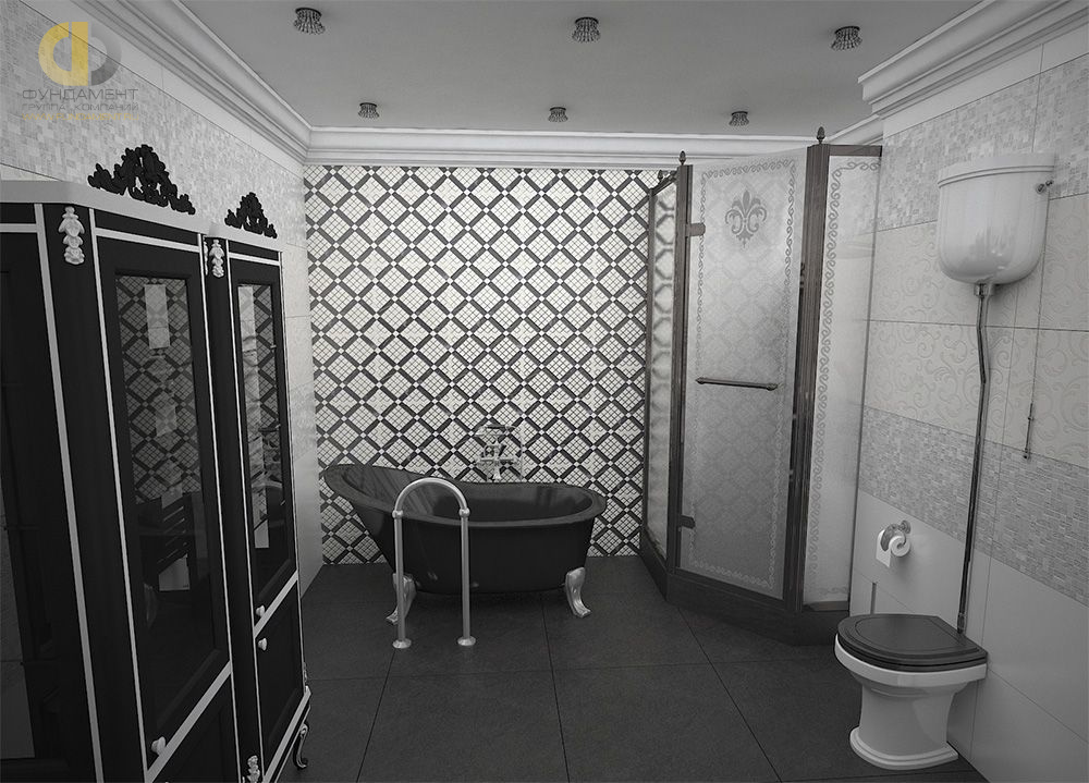 Дизайн ванной в классическом стиле – фото 1712