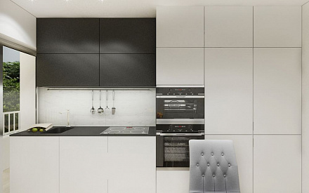 Дизайн интерьера кухни в доме 201 кв.м в стиле минимализм14