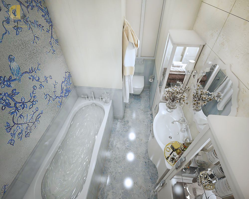 Дизайн интерьера ванной в четырёхкомнатной квартире 127 кв.м в стиле неоклассика24