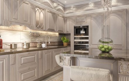 Дизайн интерьера квартиры 213 кв. м в Москве