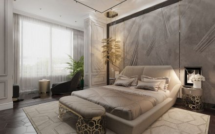 Дизайн пентхауса трехкомнатной квартиры в Москве