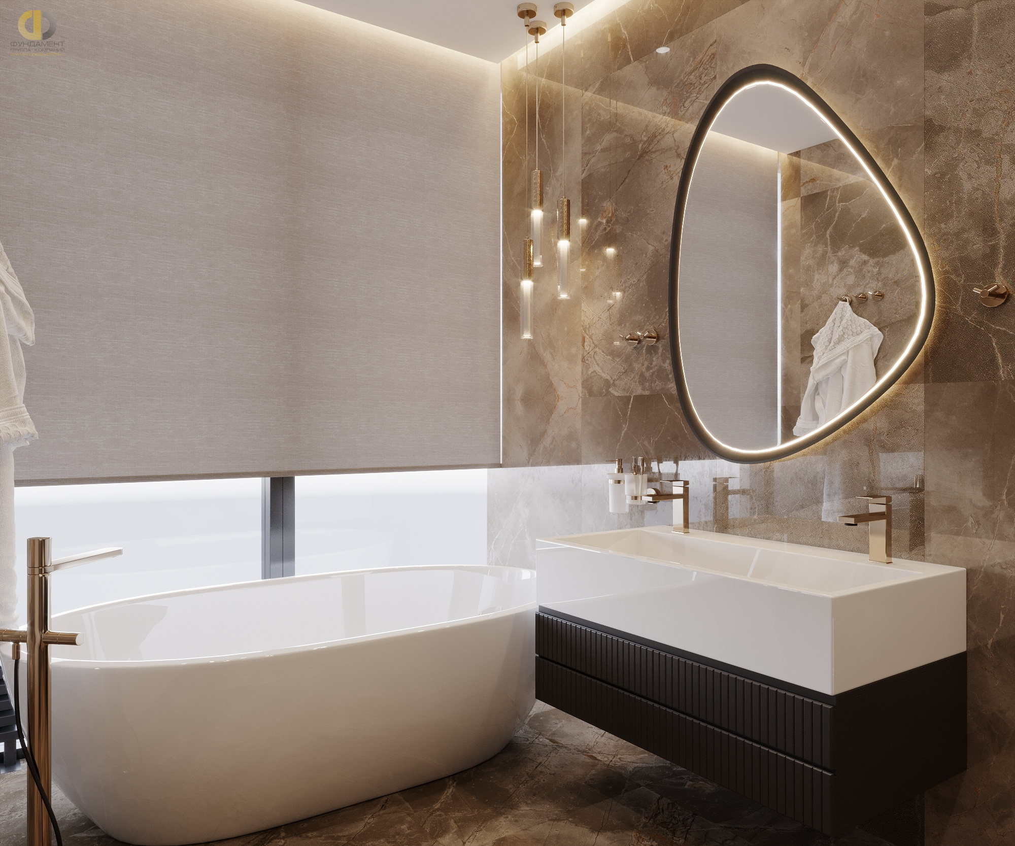 Дизайн ванной в стиле cовременном – фото 157