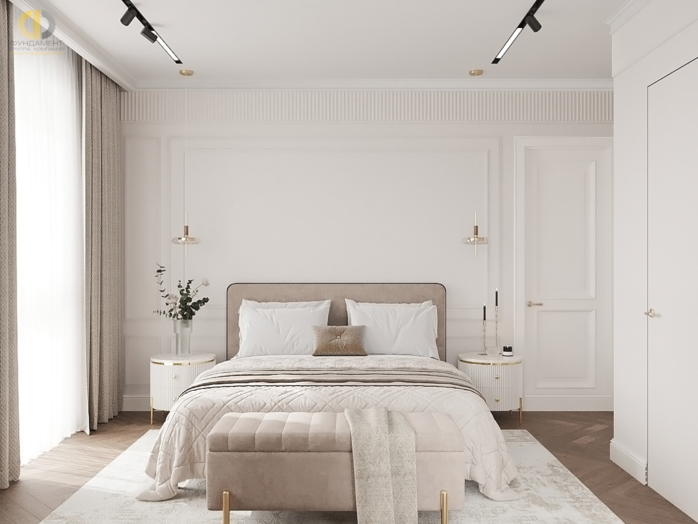 Дизайн спальни в стиле cовременном – фото 145
