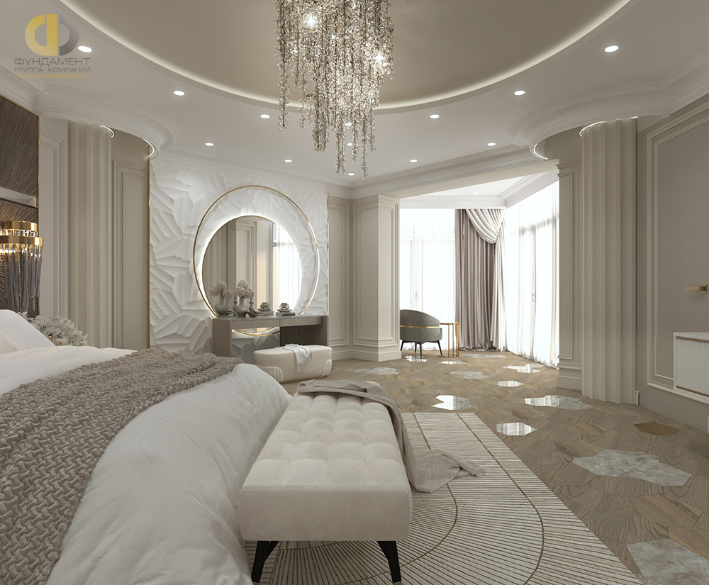 Дизайн спальни в стиле арт-деко – фото 362