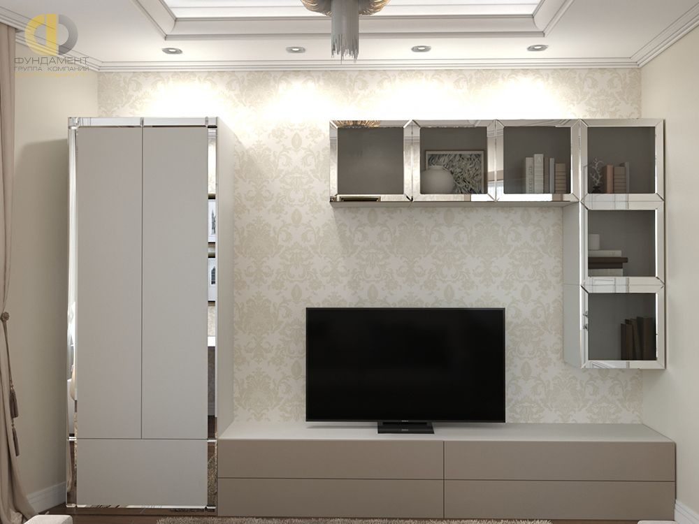 Дизайн интерьера кабинета в трёхкомнатной квартире 100 кв.м в стиле эклектика – фото 295