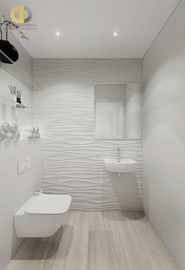 Дизайн интерьера ванной в доме 201 кв.м в стиле минимализм18