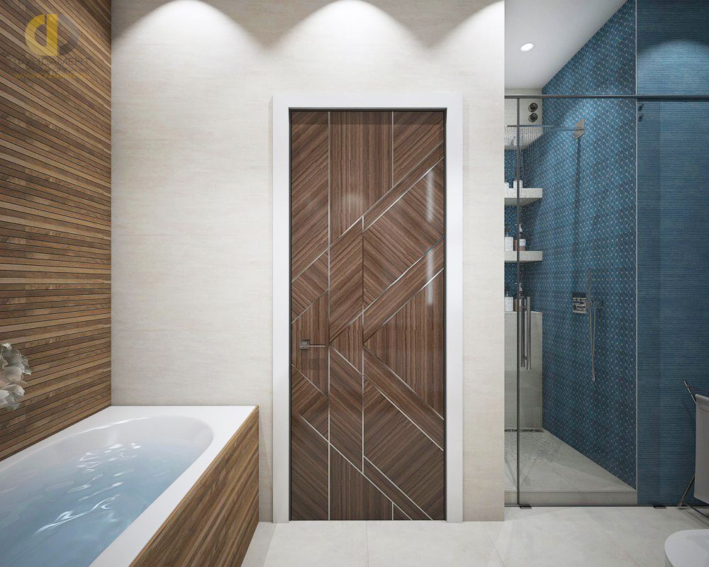 Дизайн интерьера ванной в четырёхкомнатной квартире 115 кв.м в современном стиле18