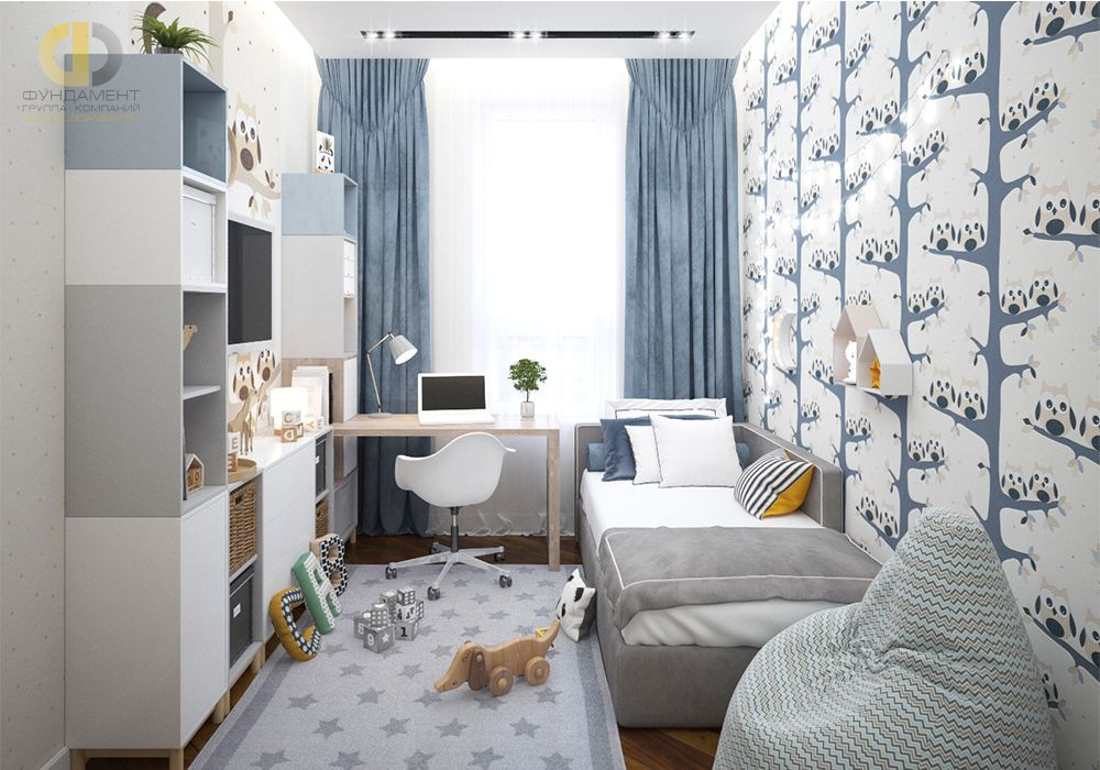 Дизайн интерьера детской в четырёхкомнатной квартире 96 кв.м в стиле лофт18