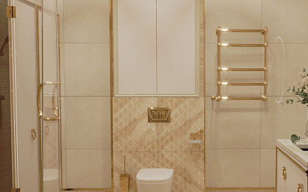 Дизайн интерьера ванной в пятикомнатной квартире 147 кв. м в стиле эклектика 30