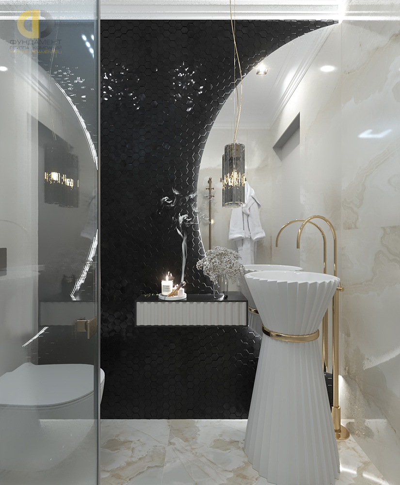 Дизайн ванной в стиле арт-деко – фото 267