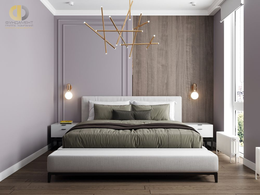 Дизайн спальни в стиле неоклассическом – фото 463