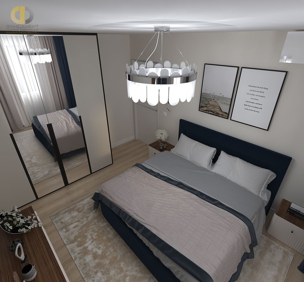 Дизайн спальни в стиле cовременном – фото 495
