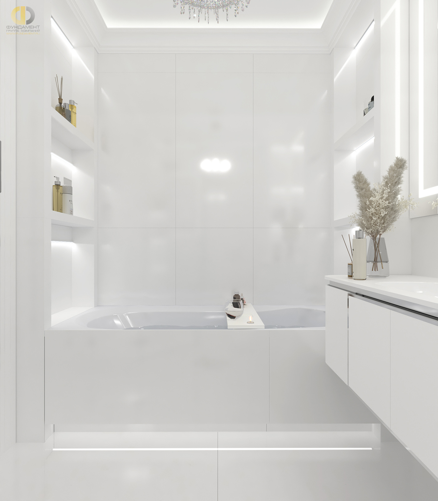 Дизайн ванной в стиле арт-деко – фото 43