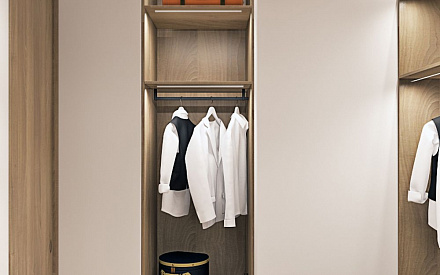 Дизайн интерьера гардероба в семикомнатной квартире 153 кв.м в современном стиле37