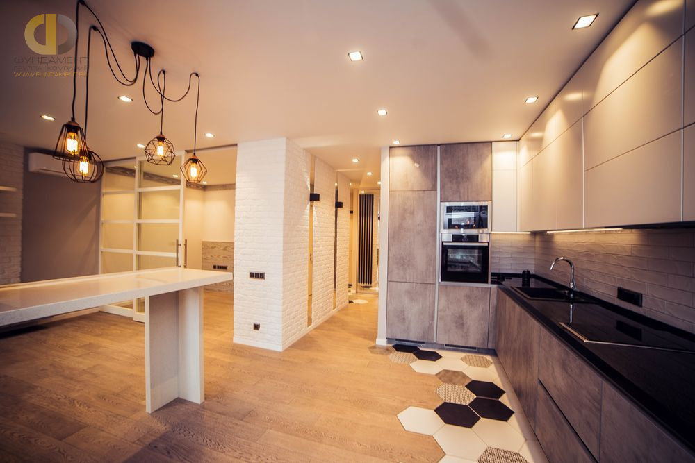 Ремонт кухни в двухкомнатной квартире 48 кв.м в современном стиле13