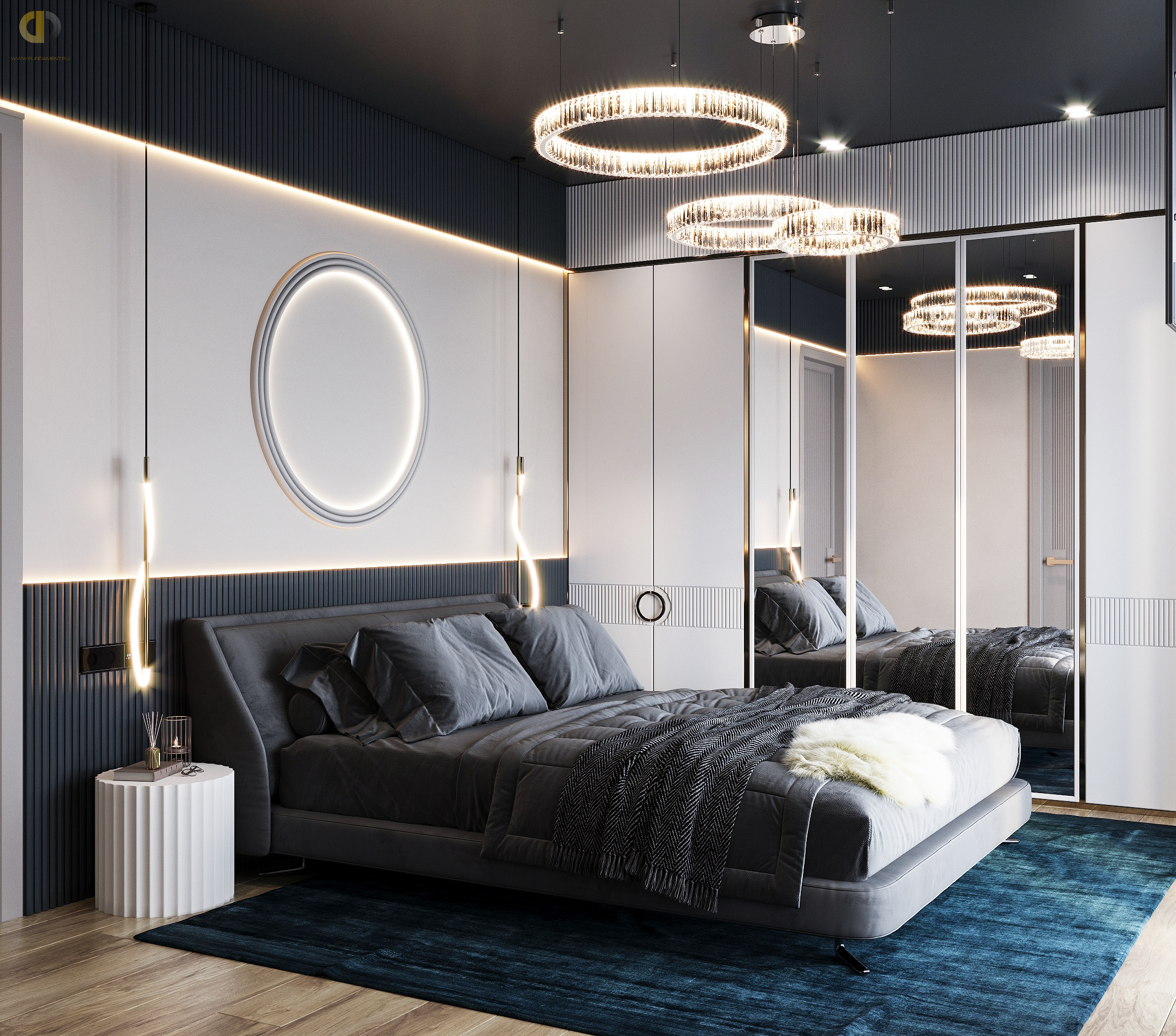 Дизайн спальни в стиле cовременном – фото 380