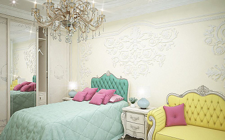 Дизайн интерьера спальни в четырёхкомнатной квартире 165 кв.м в классическом стиле27