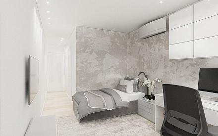 Дизайн интерьера спальни в доме 201 кв.м в стиле минимализм23