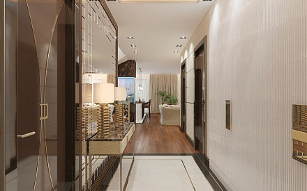 Дизайн интерьера коридора в доме 210 кв.м в стиле ар-деко5