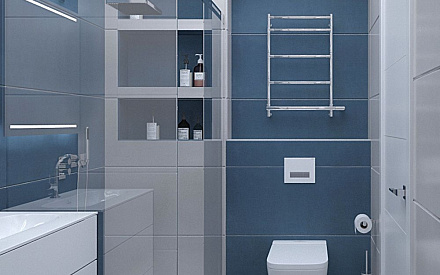 Дизайн интерьера ванной в четырёхкомнатной квартире 107 кв.м в современном стиле20