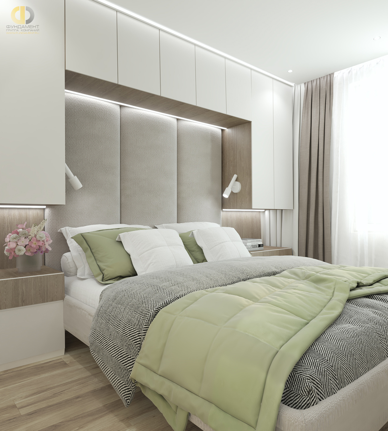 Дизайн спальни в стиле cовременном – фото 95
