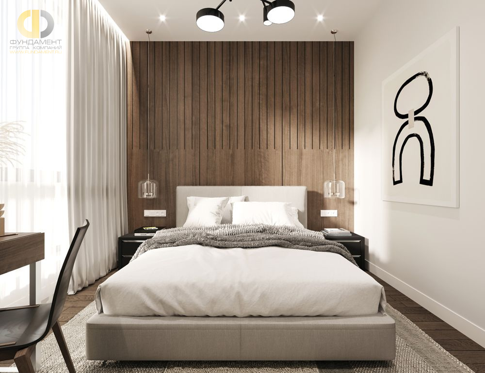 Дизайн спальни в стиле cовременном – фото 611